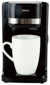 Resigilat: Cafetiera Rosberg R51170D, 350W, 150 ml, Cana, Oprire automata, Negru