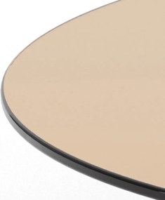 Măsuță de cafea maro rotundă din sticlă ø 80 cm Samos – Actona
