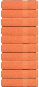 vidaXL Prosoape de baie, FROGN, 10 buc., portocalii, 100x150 cm, 360 g/m²