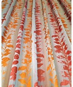 Draperie eleganta flori rosii portocalii Muriel col. 05 300 cm