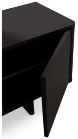 Comodă TV neagră 180x55x40 cm Solei – MOME