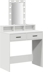 vidaXL Masă de Machiaj cu sertar Alb 79 x 41 x 140 cm Lemn compozit
