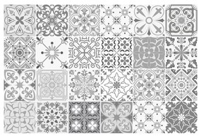 Set 24 autocolante Ambiance Gythio, 15 x 15 cm
