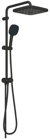 Coloana dus fara baterie Grohe Tempesta System 250 Cube, negru mat