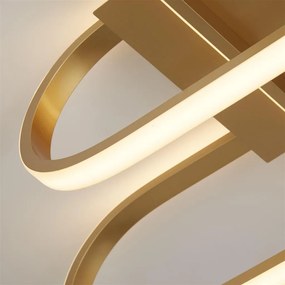 Lustra aplicata LED design modern Clip auriu