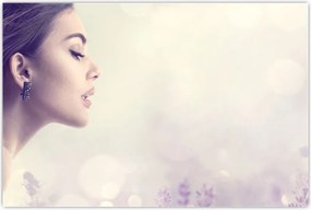 Tablou - Femeia cu lavandă (90x60 cm)