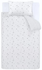 Lenjerie de pat pentru copii alb din bumbac pentru pat dublu 200x200 cm Stars – Bianca