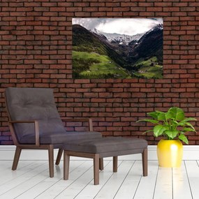 Tablou - Valea la poalele munților (90x60 cm)