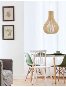 Lustra moderna decorativa design lemn natural Soho NVL-9138061