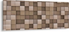 Tablou - Cuburi bej (120x50 cm)