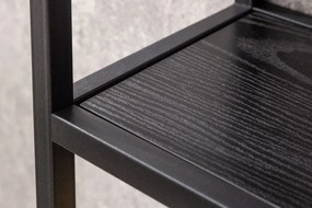 Raft design industrial Slim Line 90cm, negru