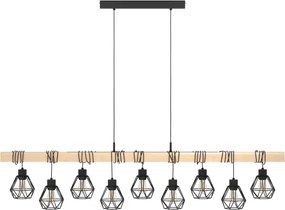 Lustră pe cablu Eglo 43134 TOWNSHEND 9xE27/60W/230V