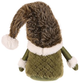 Decorațiuni de Crăciun Spiriduș  în picioare,înălțime 30 cm , verde/alb, 4HOME