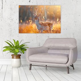 Tablou - Cerb în câmp (90x60 cm)