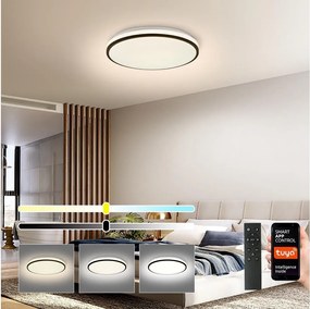 Brilagi - Plafonieră LED SMART reglabilă, 24W, 230V, Ø 38 cm, Wi‑Fi Tuya + telecomandă