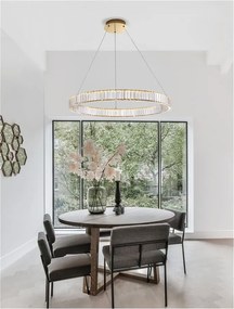 Lustra LED suspendata cristal design elegant AURELIA 47W