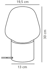 Lampă de masă Nordlux CHRISTINA 1xE27/25W/230V ficus de cauciuc