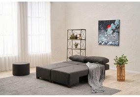 Canapea extensibilă Perenilla L (antracit + Nuc). 1107009