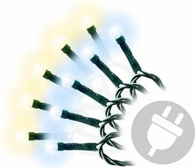 Lanț cu lumini de Crăciun - 3,9 m, 40 LED, 9 funcții intermitente