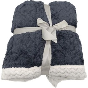 Pătură din lână Island gri, 150 x 200 cm