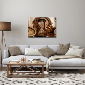 Tablou pe sticlă cu clepsidră (70x50 cm)