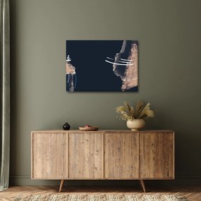 Tablou - Abstracție albastru închis (70x50 cm)