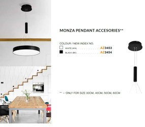 Accesoriu pentru suspendare plafoniere LED MONZA II alb ZZ AZ3453