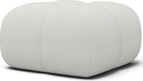 Puf Tapitat Covio 85x85x52 cm, alb Velvet – Paolli 01