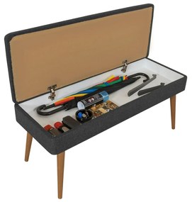 Mobilier pentru hol Maluxe 726 (Stejar sonoma + antracit). 1089068