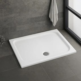 Cada pentru dus din acril Rea Belmond 80x100 alb