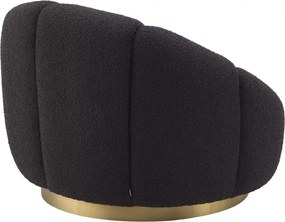 Fotoliu pivotant design elegant Inger, Brisbane black