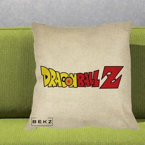 Perna Personalizata Dragon Ball Z Clasic, 40x40 cm, Crem, Husa Detasabila, Perna Inclusa, BEKZ®
