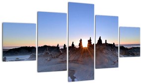 Tablou cu scenerie de nisip (125x70 cm), în 40 de alte dimensiuni noi