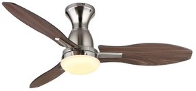 Lustra LED cu ventilator si telecomanda GALE nickel 03671N GL