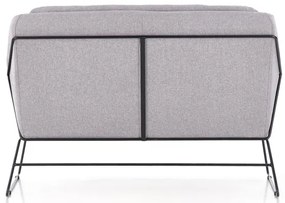 Fotoliu relaxare dublu gri deschis HAMAR 2 XL