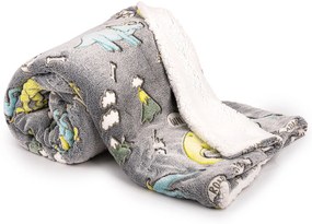 Pătură luminoasă din blăniță 4Home Dino, 150 x 200 cm