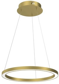 Lustra moderna design circular LED Galaxia auriu mat 50cm