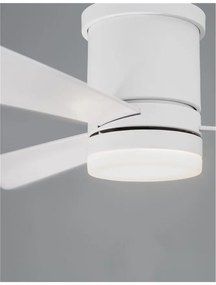 Ventilator de tavan cu telecomanda si iluminat SILKY alb