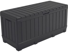 Keter Cutie de depozitare pentru grădină Kentwoodgri, 350 l, 128 x 59 x 54 cm
