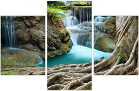 Tablou - Râu cu cascade (90x60 cm)