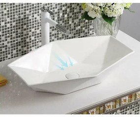 Lavoar pe blat Rea Vegas White 57 cm