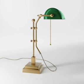 Lampa de birou din alama design clasic Banker