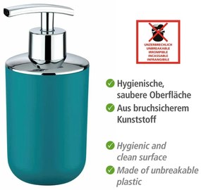 Dozator săpun lichid Wenko Brasil Petrol, albastru petrol