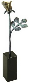 Statueta bronz "Trandafir auriu"