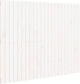 vidaXL Tăblie de pat pentru perete, alb, 140x3x110 cm, lemn masiv pin