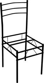 Set de sufragerie 1+4, stejar sonoma/negru, MAKO