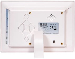 Ramă foto digitală cu difuzor 230V albă Sencor + telecomandă