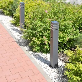 Lampă exterior TEKSAS cu senzor 1xE27/12W/230V IP44, 74 cm, antracit