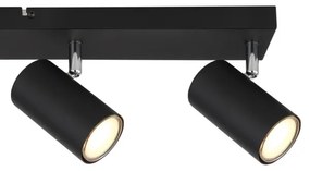 Spot ROBBY 4xGU10/35W/230V negru Globo 57911-4B