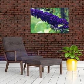 Tablou cu floare albastră (90x60 cm)